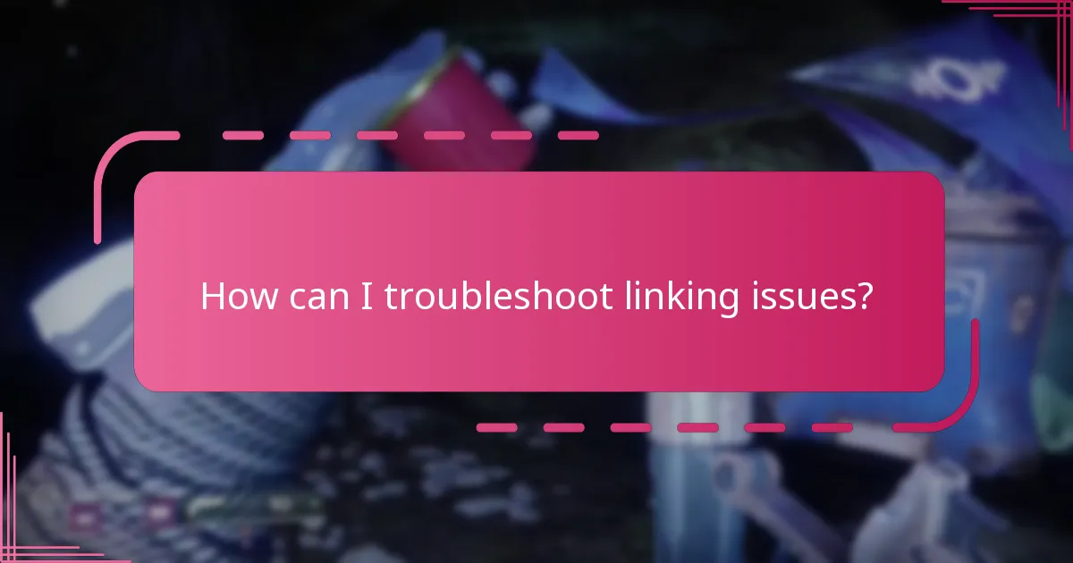 What verification steps are needed after linking accounts?
